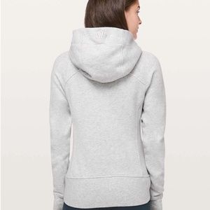 Lululemon Scuba Hoodie *Cotton Fleece Light Grey